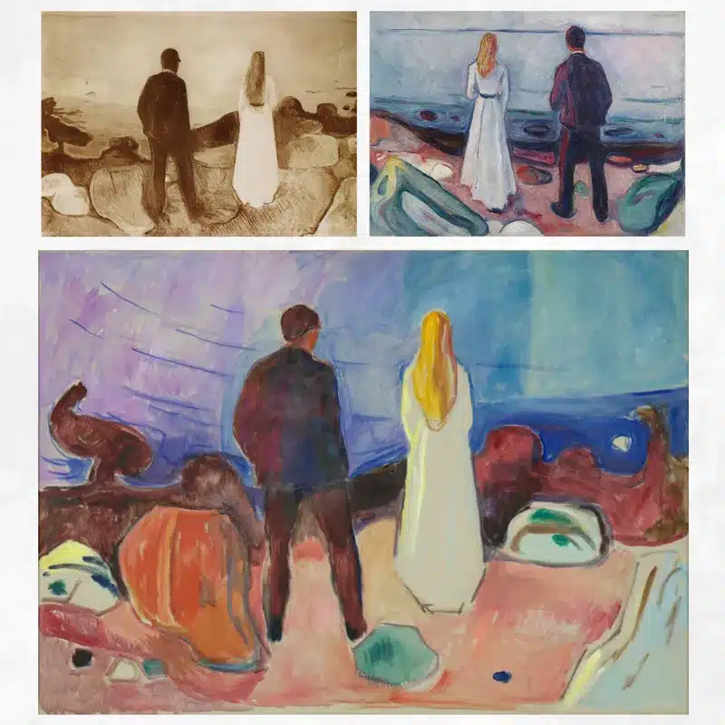 Two Human Beings, The Lonely Ones by Edvard Munch