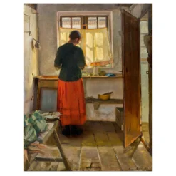 Anna Ancher 1886 The Maid in the Kitchen