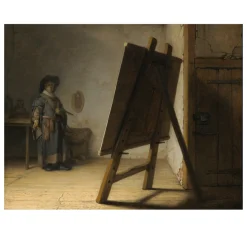 Artist in his Studio by Rembrandt 1626