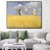 Harvesters by Anna Ancher Printed on Canvas