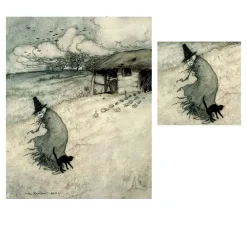 Illustration by Arthur Rackham Printed on Canvas
