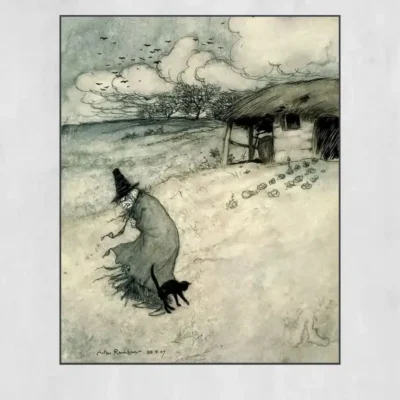 Illustration by Arthur Rackham Printed on Canvas