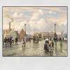 Knippels Bridge When I Was a Boy by Paul Fischer Printed on Canvas