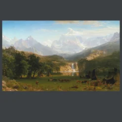 The Rocky Mountains Lander's Peak by Albert Bierstadt 1863