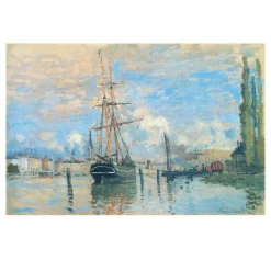 The Seine at Rouen by Claude Monet 1872