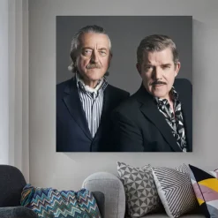 The Yello Duo Dieter Meier and Boris Blank Printed on Canvas