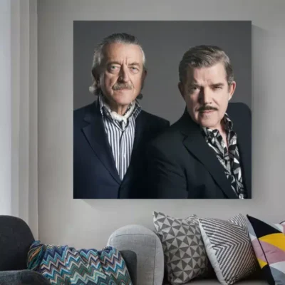 The Yello Duo Dieter Meier and Boris Blank Printed on Canvas
