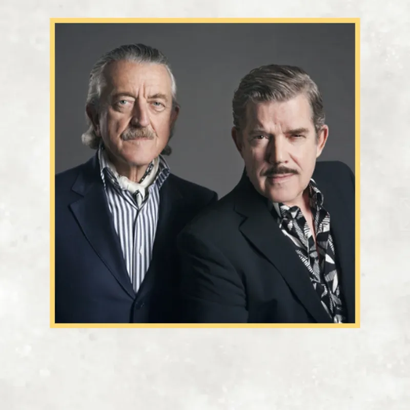 The Yello Duo Dieter Meier and Boris Blank Printed on Canvas