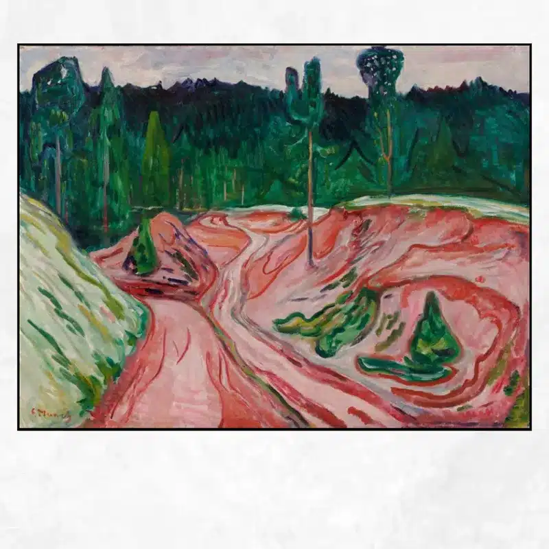 Thuringian Forest by Edvard Munch Printed on Canvas