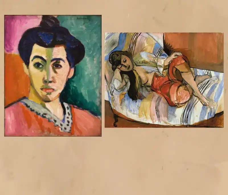 Henri Matisse Green Line and Odalisque Printed on Canvas