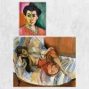 Henri Matisse Green Line and Odalisque Printed on Canvas