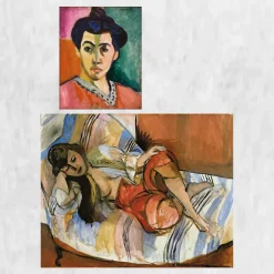 Henri Matisse Green Line and Odalisque Printed on Canvas