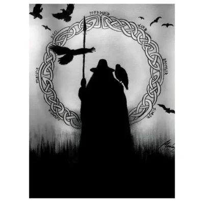 Illustrations of Odin