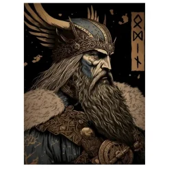 Odin the Vikings God Illustrations