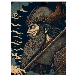 Odin the Vikings God Illustrations