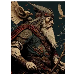 Odin the Vikings God Illustrations
