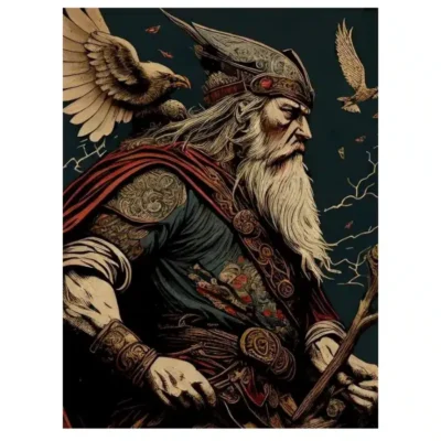 Odin the Vikings God Illustrations