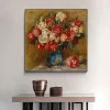 Roses by Pierre-Auguste Renoir Printed on Canvas