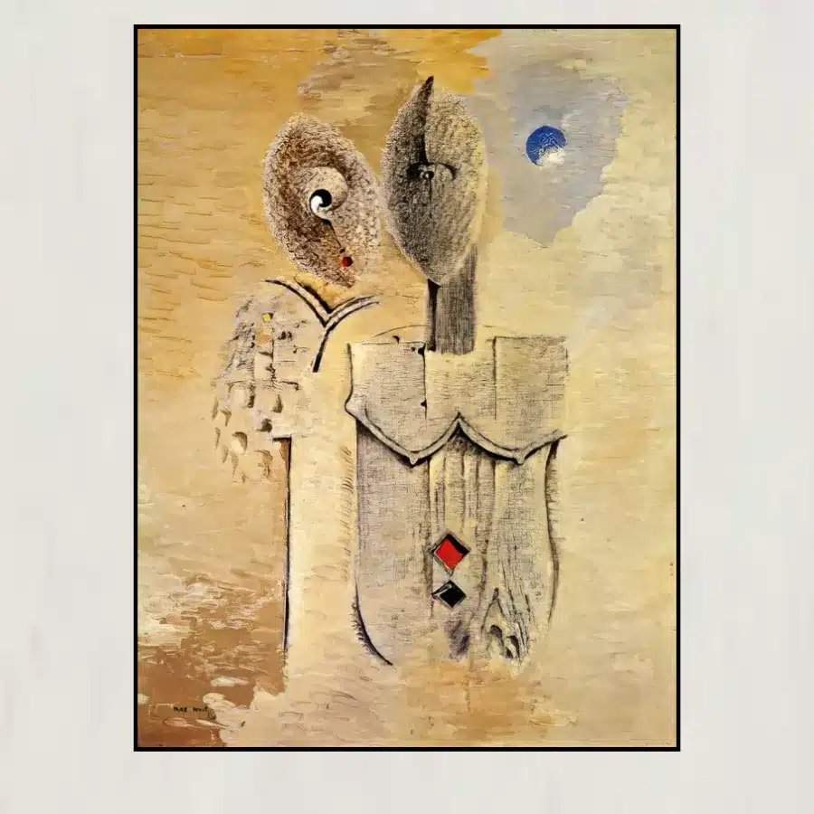 Two Sisters by Max Ernst Printed on Canvas