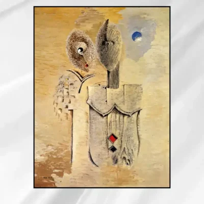 Two Sisters by Max Ernst Printed on Canvas
