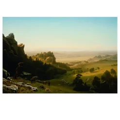 View of Chimney Rock by Albert Bierstadt 1860