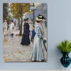 Waiting for the Tram by Paul Gustav Fischer Printed on Canvas