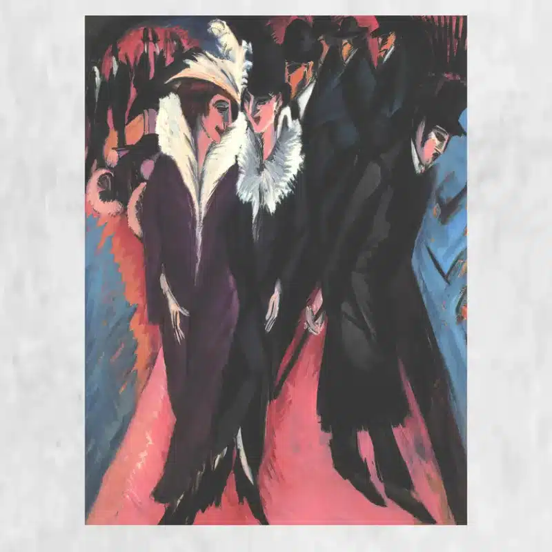 Street, Berlin by Ernst Ludwig Kirchner Printed on Canvas