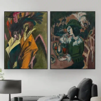 Ernst Ludwig Kirchner Paintings Printed on Canvas