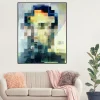 Gala Contemplating the Mediterranean Sea by Salvador Dalí Printed on Canvas