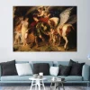 Perseus and Andromeda by Peter Paul Rubens Printed on Canvas