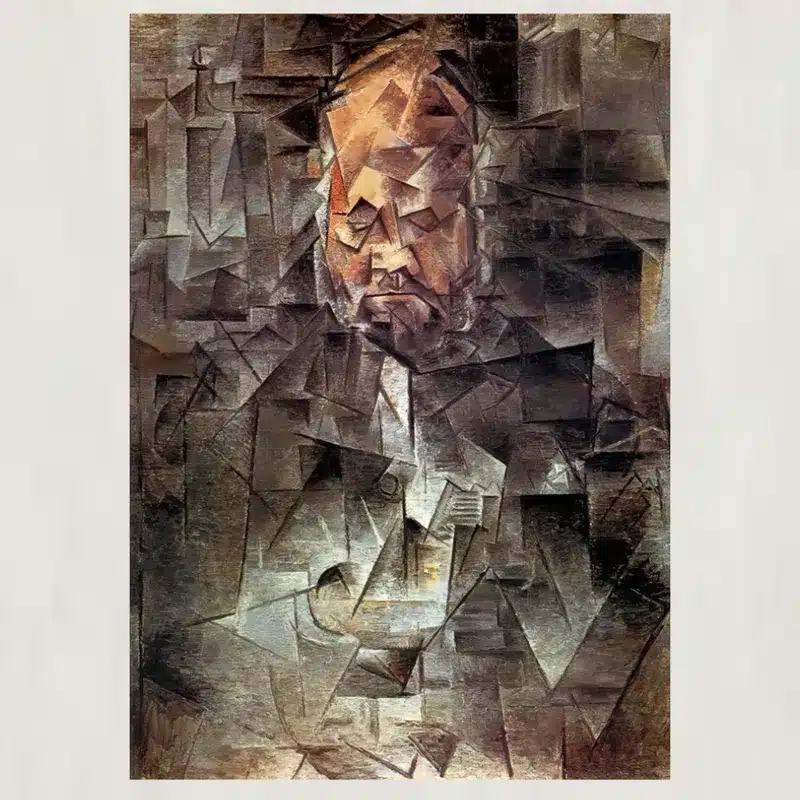 Portrait of Ambroise Vollard by Pablo Picasso Printed on Canvas