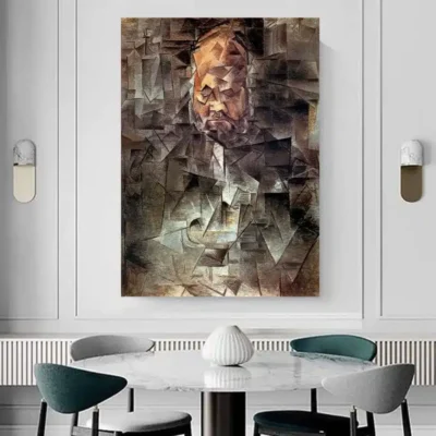 Portrait of Ambroise Vollard by Pablo Picasso Printed on Canvas