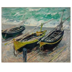 Three Fishing Boats by Claude Monet 1886