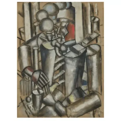 Soldier With a Pipe by Fernand Léger 1916