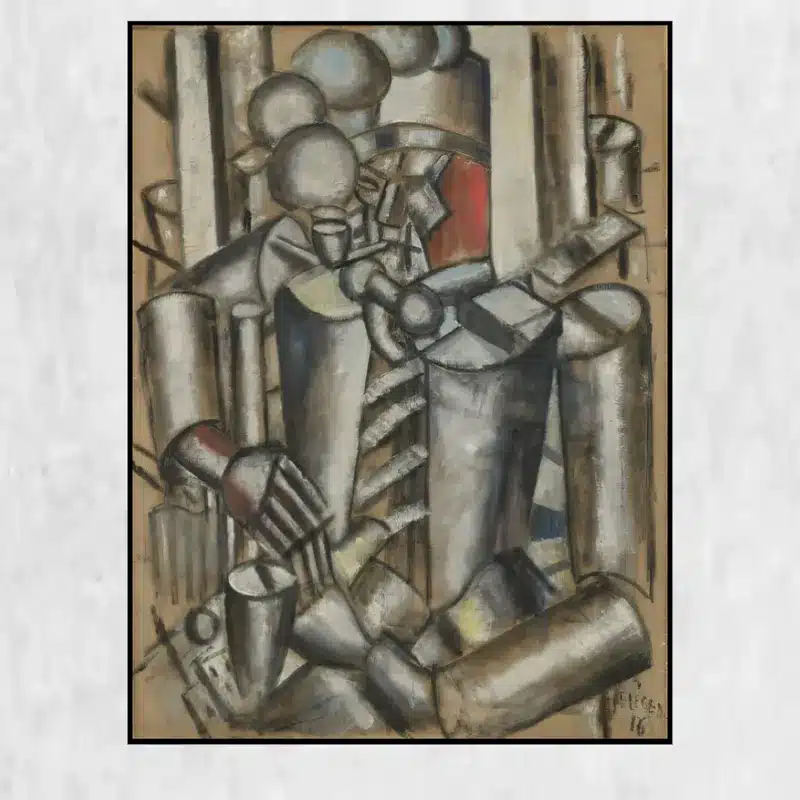 Soldier With a Pipe by Fernand Léger Printed on Canvas