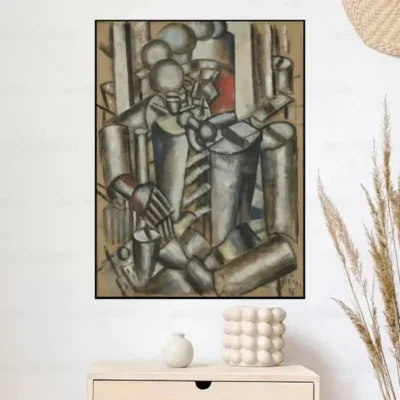 Soldier With a Pipe by Fernand Léger Printed on Canvas
