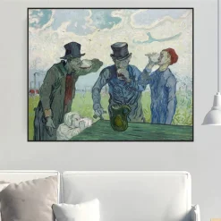 The Drinkers by Vincent van Gogh Printed on Canvas