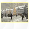 Winter View of Nyhavn by Paul Gustav Fischer Printed on Canvas