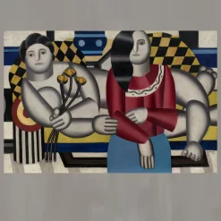 Woman Holding Flowers by Fernand Léger 1922
