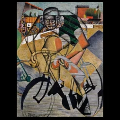 At the Cycle-Race Track by Jean Metzinger 1912