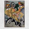 At the Cycle-Race Track by Jean Metzinger Printed on Canvas