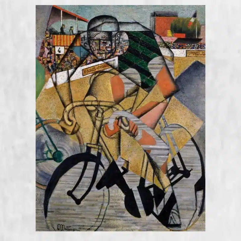 At the Cycle-Race Track by Jean Metzinger Printed on Canvas
