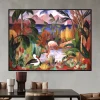 Colored Landscape with Aquatic Birds by Jean Metzinger Printed on Canvas