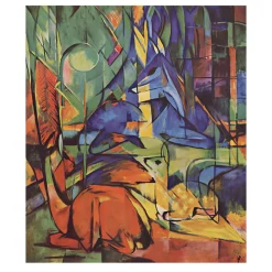 Deer in Woods by Franz Marc 1914