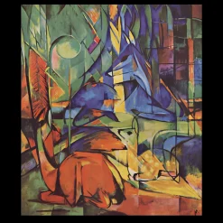 Deer in Woods by Franz Marc 1914
