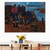 Lobster Fishermen by Marsden Hartley Printed on Canvas
