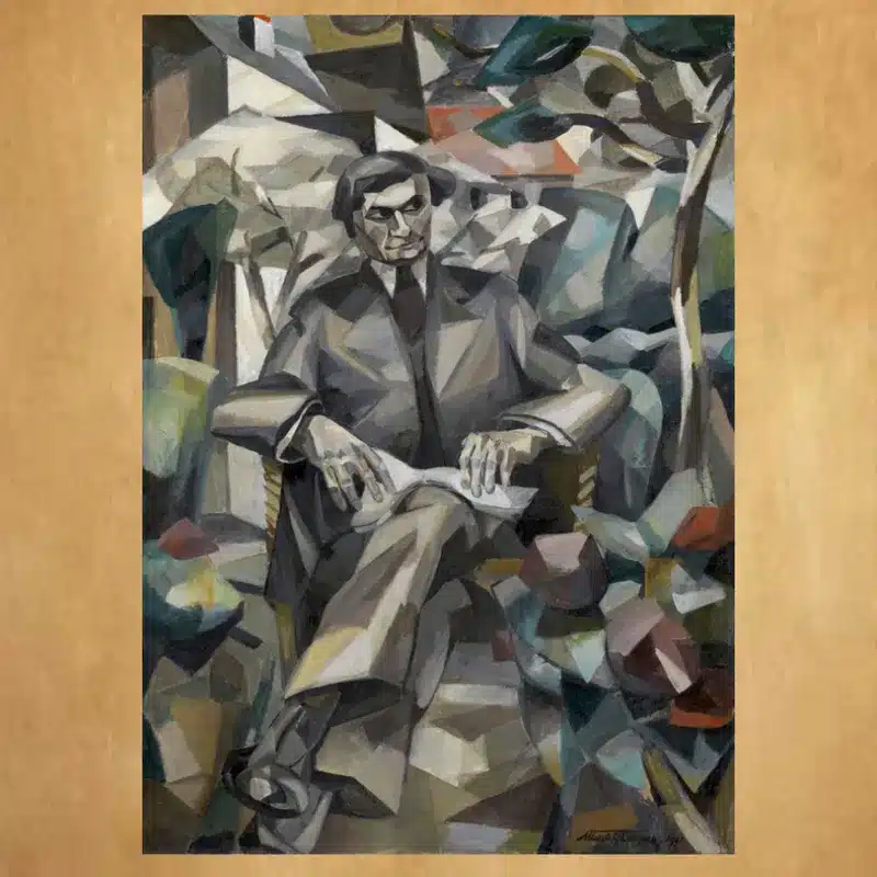 Portrait of Jacques Nayral by Albert Gleizes Printed on Canvas