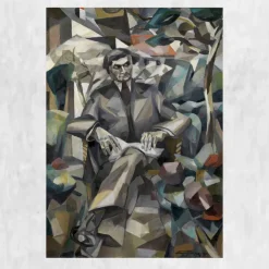 Portrait of Jacques Nayral by Albert Gleizes Printed on Canvas