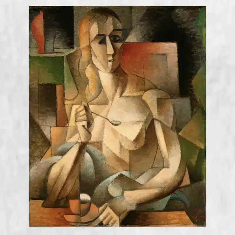 Tea Time by Jean Metzinger Printed on Canvas