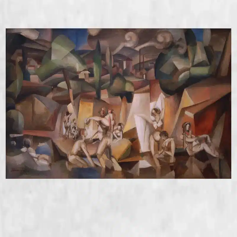 The Bathers by Albert Gleizes Printed on Canvas
